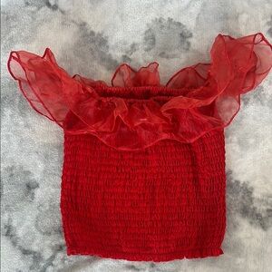 ASOS Scarlet Smocked Blouse